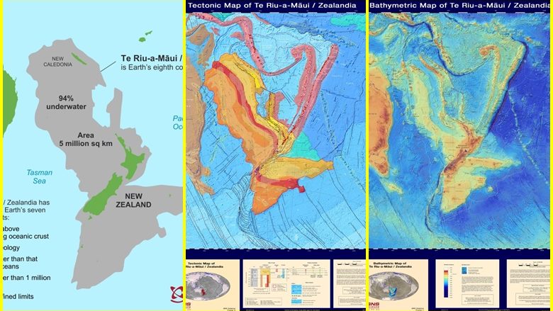 Dalin harta të reja, thuhet se zbulojnë detaje në lidhje me “kontinentin e humbur” nën Zelandën e Re