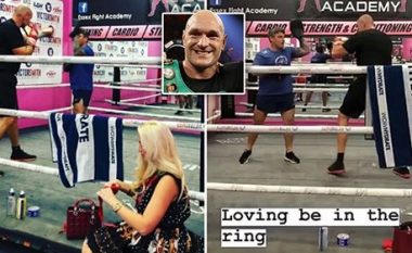 Tyson Fury tregon fuqinë dhe shpejtësinë në rikthimin e tij në stërvitje – para trilogjisë me Deontay Wilderin