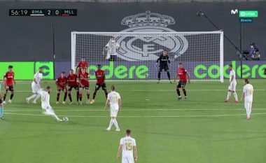 Sergio Ramos në rolin e sulmuesit - shënon një supergol nga goditja e dënimit ndaj Mallorcas
