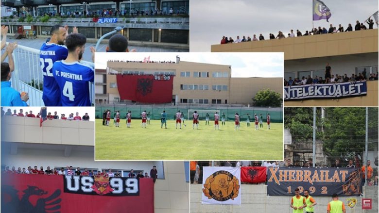 Edhe pse nuk kanë të drejtë të jenë në stadiume, tifozët e klubeve tona gjejnë mënyra për të përkrahur skuadrat e zemrës