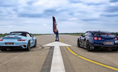 Duel shpejtësie ndërmjet Nissan GT-R dhe Porsche 911 Turbo S
