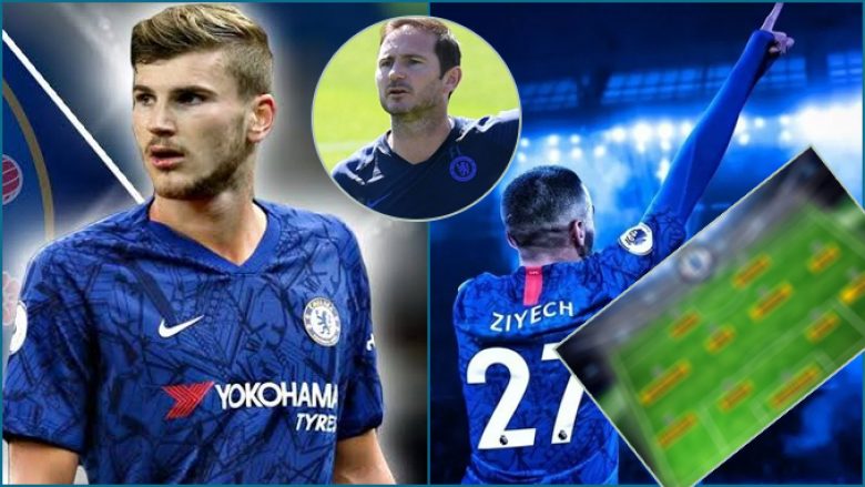 Pesë mënyrat si mund të luajë Chelsea me Hakim Ziyech dhe Timo Werner në formacion