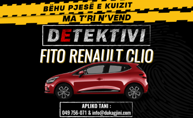 “Detektivi” – kuizi më i ri në RTV Dukagjini ku mund të fitoni një Renault Clio