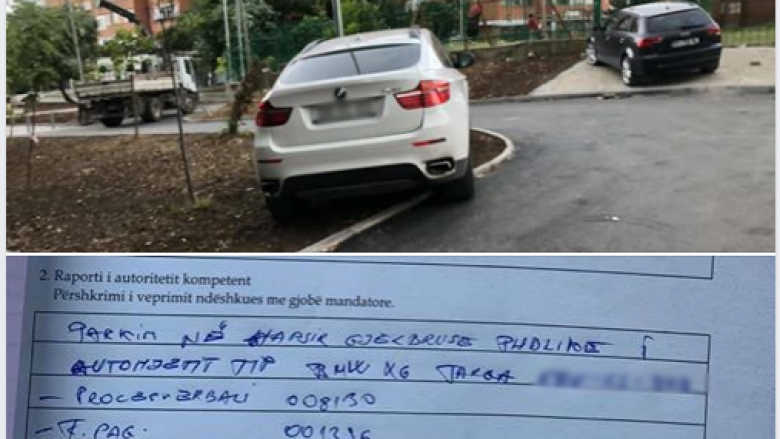 Parkoi veturën në gjelbërim, dënohet me 200 euro një person në Prishtinë