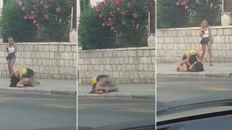 Dy vajza rrihen brutalisht në qendër të Splitit, një tjetër vetëm i vëzhgon nga afër