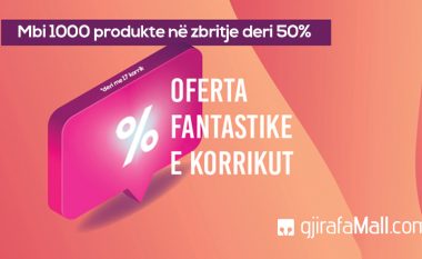 Përfito nga oferta fantastike e korrikut në GjirafaMall – mbi 1000 produkte në zbritje deri 50%