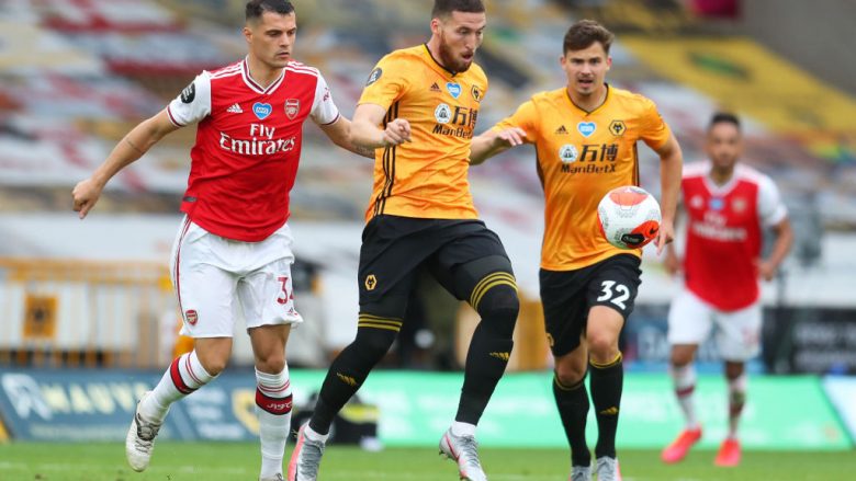 Wolves 0-2 Arsenal, notat e lojtarëve: Xhaka dhe Mustafi prej më të mirëve në fushë