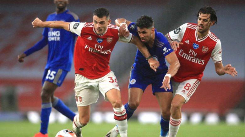 Arsenal 1-1 Leicester: Notat e Xhakës, Mustafit dhe të tjerëve