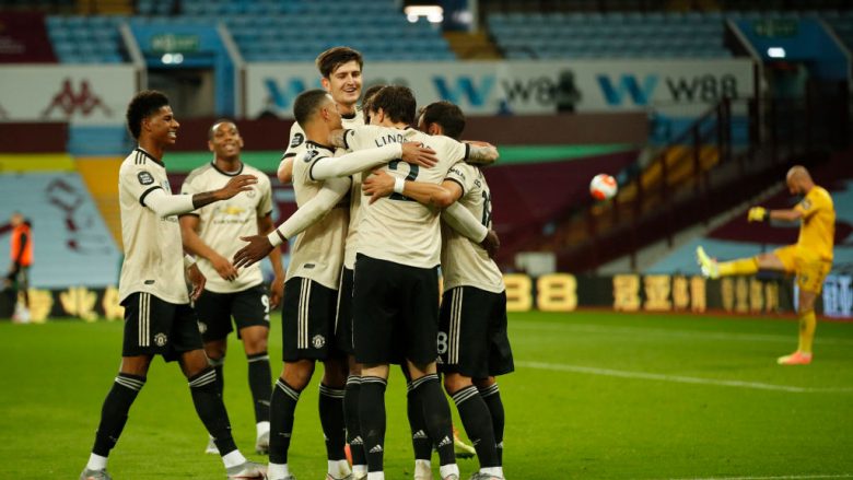 United triumfon në udhëtim te Aston Villa dhe bënë një hap të madh drejt Ligës së Kampionëve