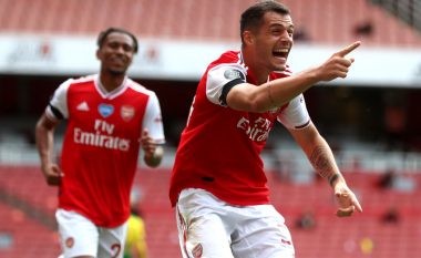 Granit Xhaka reagon pas fitores së Arsenalit dhe golit të tij ndaj Norwichit