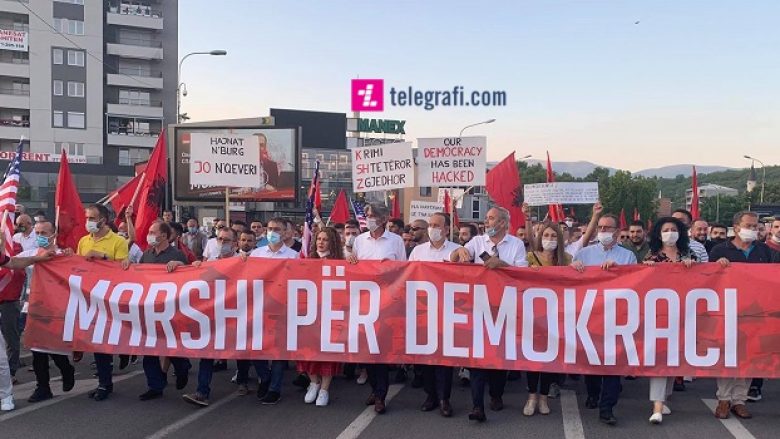 ASH dhe Alternativa marshuan për zgjedhje demokratike dhe korrekte në Maqedoni