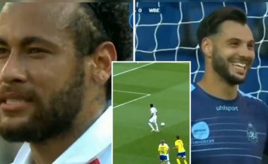 “Nga cili kënd e do gjuajtjen?” – Neymar pyet portierin kundërshtar se nga t’ia gjuajë penalltinë