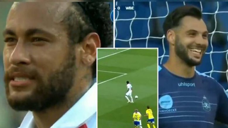 “Nga cili kënd e do gjuajtjen?” – Neymar pyet portierin kundërshtar se nga t’ia gjuajë penalltinë