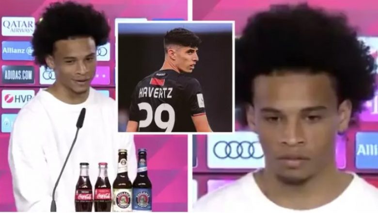 Leroy Sane zbulon klubin e ri të Kai Havertz në konferencën e tij të parë për shtyp si lojtar i Bayern Munich