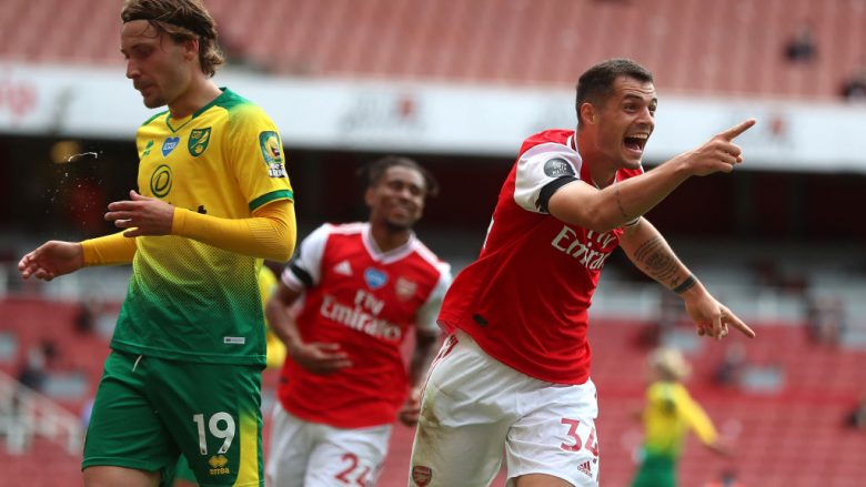 Arsenal 4-0 Norwich City – Notat e Xhakës, Mustafit dhe të tjerëve