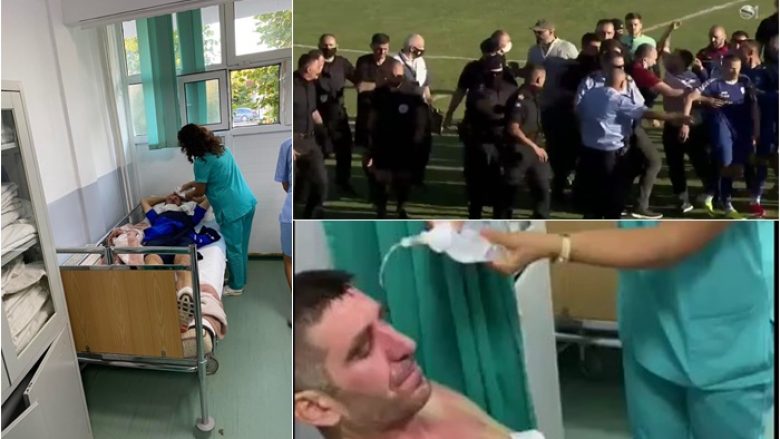 Lojtarët e Prishtinës, trajneri dhe mjeku i klubit marrin ndihmë mjekësore, kishte edhe arrestime pas ndeshjes Gjilani – Prishtina