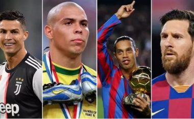 Ronaldo dhe Ronaldinho i jepin fund debatit se cili është më i mirë midis Lionel Messit dhe Cristiano Ronaldos