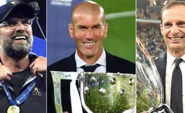 Top 10 strategët që kanë fituar më së shumti trofe që kur Zidane u bë trajner