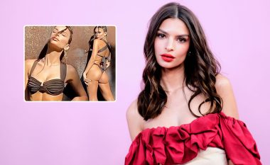 Me poza të nxehta në rroba banje, Emily Ratajkowski reklamon koleksionin e saj të ri të bikinive