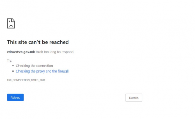 Maqedoni, ende nuk funksionojnë ueb-faqet e Ministrisë së Shëndetësisë dhe Ministrisë së Arsimit dhe Shkencës