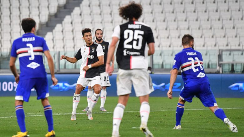 Juventusi fiton titullin e nëntë me radhë në Serie A, pas triumfit ndaj Sampdorias