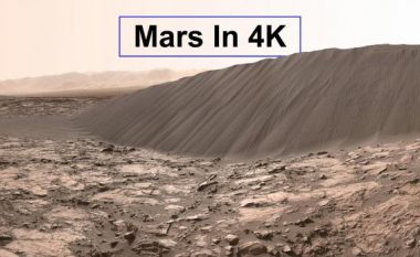 Video mbresëlënëse tregon Marsin në 4K