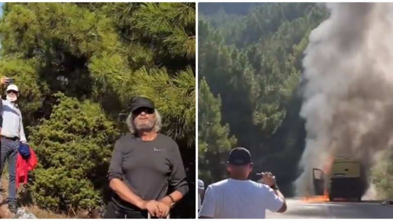 U digjet vetura rrugës për Tropojë, Ermal Mamaqi publikon videon e momentit ku ishin edhe Hetem Ramadani e Inva Mula