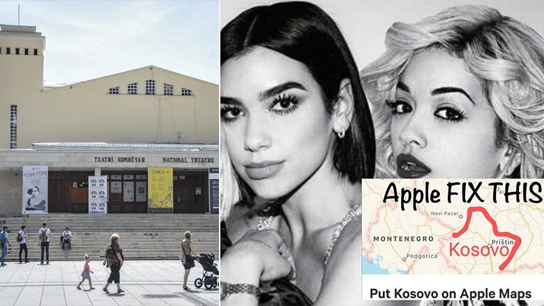 Të premten para Teatrit Kombëtar vendoset instalacioni artistik “Kosova on Apple, fight fake news”