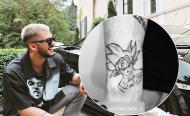 Butrint Imeri realizon tatuazh në krah personazhin ‘Goku’ nga “Dragon Ball Z”