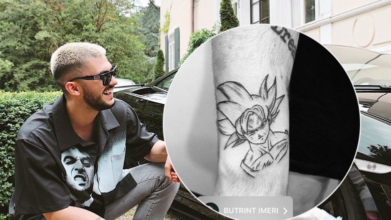 Butrint Imeri realizon tatuazh në krah personazhin ‘Goku’ nga “Dragon Ball Z”