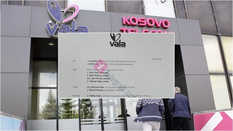 Letra e dorëheqjes së bordit të Telekomit të Kosovës (Dokument)