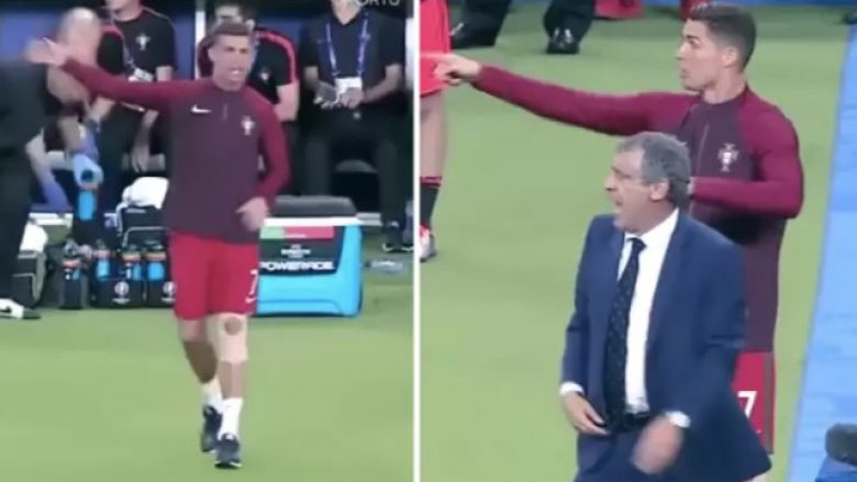 Ta kujtojmë kohën kur Cristiano Ronaldo luante rolin e trajnerit të Portugalisë në finalen e Euro 2016 ndaj Francës