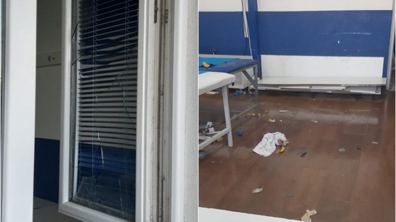 Në zhveshtoret ku ishte vendosur sot Prishtina, u thye një xham dhe u dëmtua një ulëse e lojtarëve