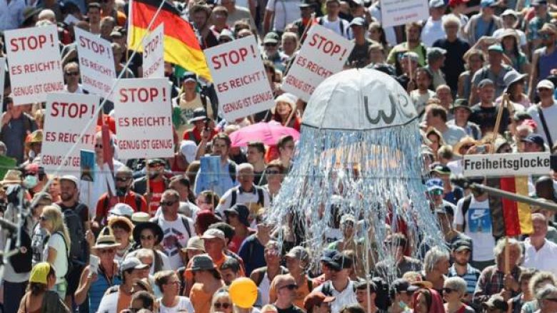 Gjermania ndalon marshin e mohuesve të coronavirusit në Berlin