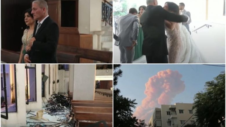 Pamje rrëqethëse brenda një kishe në Bejrut, po bëheshin gati për ceremoninë martesore kur gjithçka shpërtheu