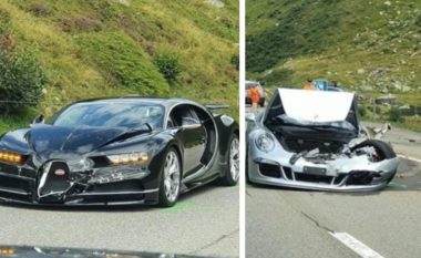 Aksidenti më “i shtrenjtë”, Bugatti dhe Porsche përplasen në Zvicër – dëmet materiale kapin shumën e 3.5 milionë eurove