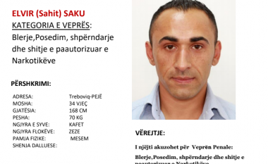 Policia e Kosovës kërkon bashkëpunimin e qytetarëve për arrestimin e Elvir Sakut