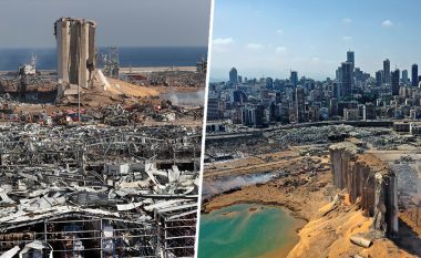 Pamjet nga droni tregojnë më së miri se sa i fuqishëm ishte shpërthimi në Bejrut