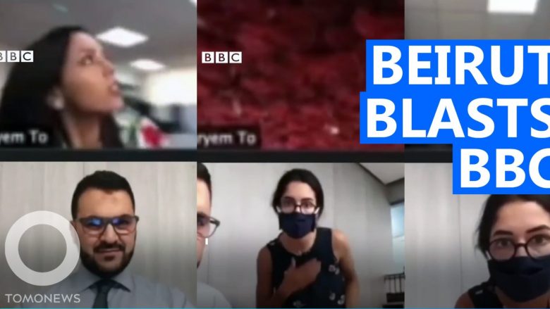 Gazetarja e BBC-së po zhvillonte intervistë kur shpërthimi në Bejrut ia ndërpreu, fuqia e madhe e detonimit e përplas për tokë