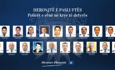 Thaçi dekoron me urdhrin “Hero i Kosovës”, 21 pjesëtaret e Policisë së Kosovës që humbën jetën në krye të detyrës