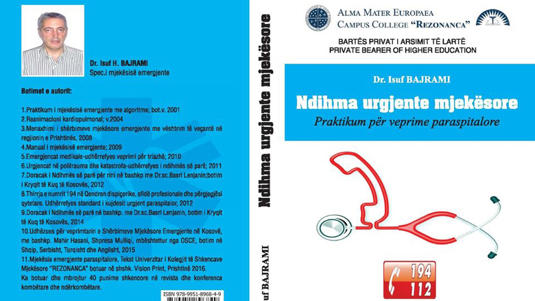 Recension i librit “Ndihma urgjente mjekësore” – Praktikum për veprime paraspitalore” nga dr. Isuf Bajrami