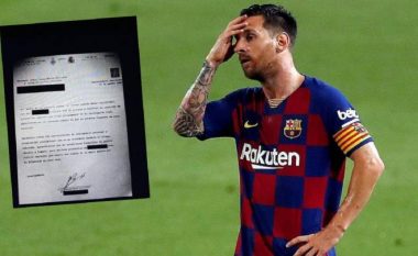 Publikohet faksi që besohet se Lionel Messi ia dërgoi Barcelonës ku kërkon largimin e tij – mësoni se çfarë shkruan letra e dërguar nga argjentinasi