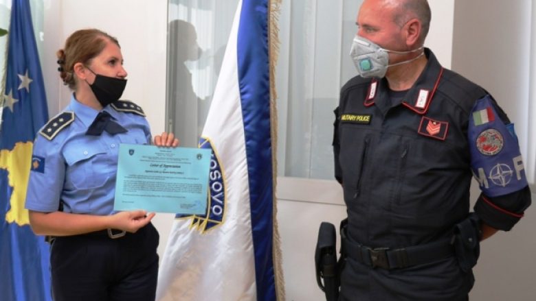 ​Policia ndan Mirënjohje për Karabinierët italianë të KFOR-it