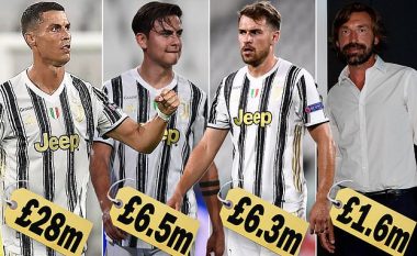 Vetëm tre futbollistë të Juventusit kanë pagë më të vogël se trajneri i ri Andrea Pirlo