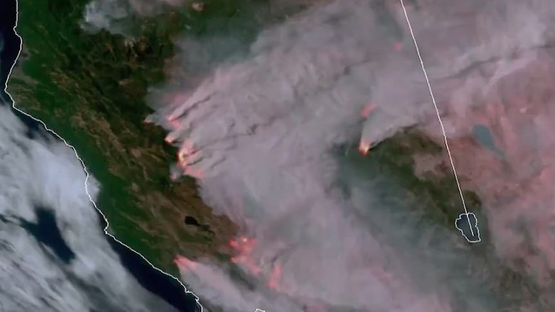 Zjarret masive në Kaliforni përshkuan qindra mijëra hektarë tokë, pamjet satelitore tregojnë shtrirjen e tyre