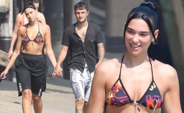 Dua Lipa festoi ditëlindjen e 25-të me Anwar Hadid dhe miqtë e saj në Malibu, shfaq linjat trupore në bikini