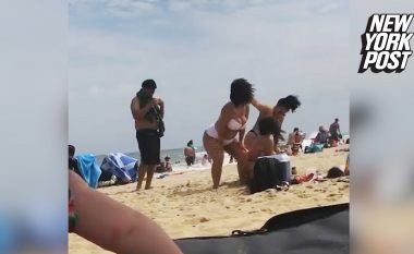 Twerk para fëmijëve, turistët mbesin të shokuar kur këto vajza bëjnë vallëzim provokues në një plazh në New Jersey