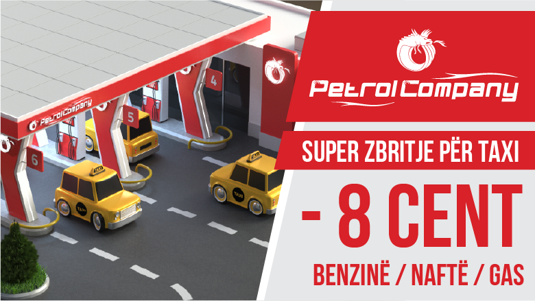 Petrol Company vjen me ofertën e re, -8 cent zbritje për të gjithë taksitë!