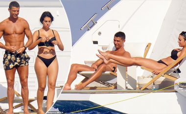 Ronaldo dhe Georgina fotografohen nga paparacët duke shijuar momente të këndshme me njëri-tejtrin gjatë pushimeve në Saint Tropez