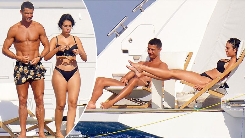 Ronaldo dhe Georgina fotografohen nga paparacët duke shijuar momente të këndshme me njëri-tejtrin gjatë pushimeve në Saint Tropez